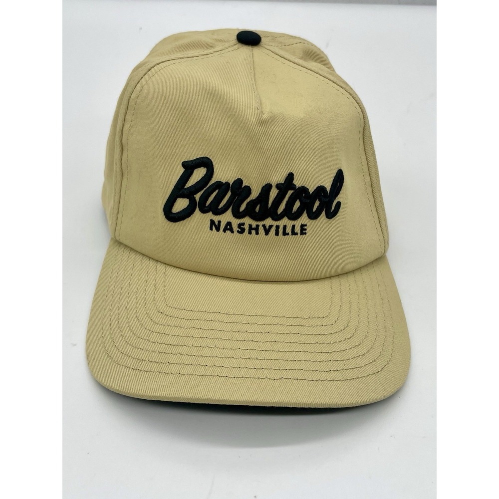 Barstool Sports Nashville Baseball Hat Cap Adjustable Beige Tan Men New